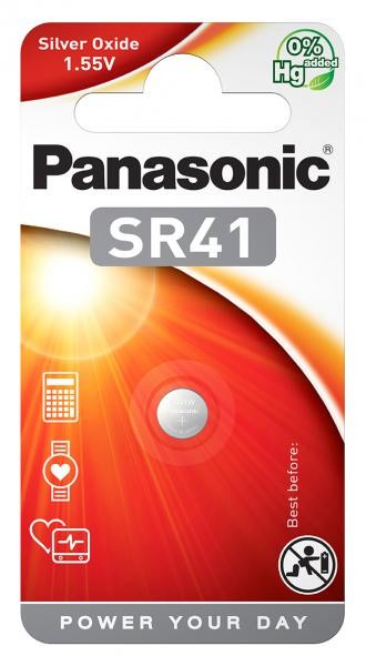 Panasonic SR41 (Silberoxid/Uhrenbatterien)