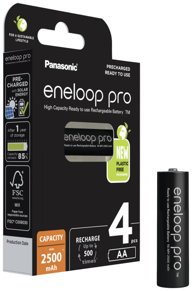 Panasonic Eneloop Pro 4x AA 2500mAh