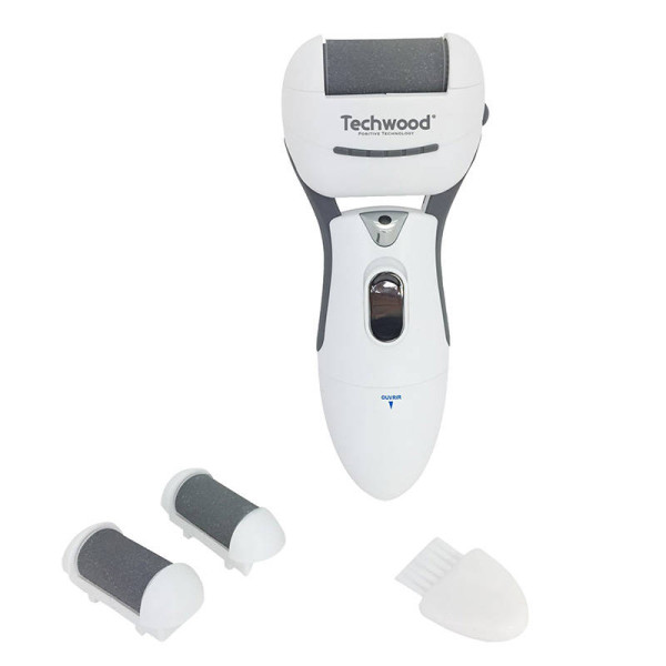 Techwood electric foot file (white and gray)