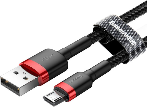 Baseus Cafule Cable (USB/Micro) 1.5A 2M Red+Black