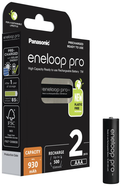 Panasonic Eneloop Pro 2x AAA 930mAh